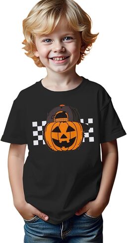 Ritatte Toddler Boy قميص هالوين قميص بارد قرع الوجه قمصان مضحكة اليقطين تصحيح قصير الأكمام تي شيرت TEES TEES TOPS in Saudi Arabia