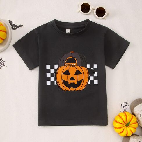 Ritatte Toddler Boy قميص هالوين قميص بارد قرع الوجه قمصان مضحكة اليقطين تصحيح قصير الأكمام تي شيرت TEES TEES TOPS in Saudi Arabia