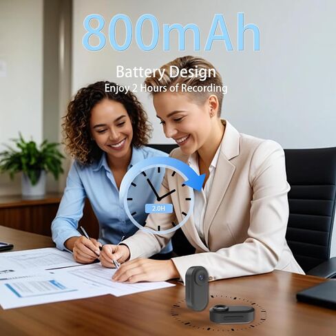64GB 1080P Mini Body Camera, Thumb Size Wearable Action Body Cam, Hands Free Recording Bodycam with Magnetic Lanyard, Premium Portable Camcorder Mount Anywhere for Work, Travel, Pet Walking (Black) in Saudi Arabia