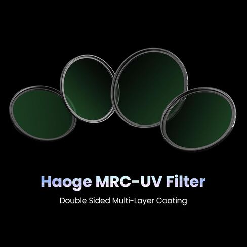 Haoge Bayonet Square Metal Lens Hood and 49mm Ultra Slim MC UV Protection Multicoated Ultraviolet Lens Filter Kit in Saudi Arabia