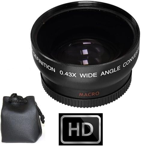 Pro Hi Def Wide Angle Lens with Macro for Panasonic Lumix S9 DC-S9 (62mm Compatible) in Saudi Arabia