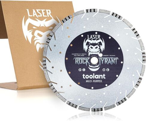 toolant 4.5" Segmented Rim Diamond Saw Blade 3pcs for Cutting Masonry, Concrete, Stone, Marble, Granite, Brick, Paver and More, Dry/Wet Cutting, 7/8"-5/8" Arbor in Saudi Arabia