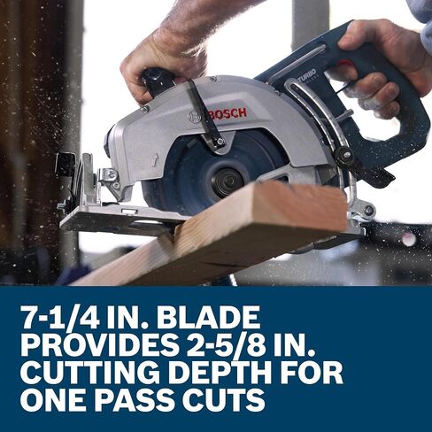 BOSCH GKW18V-26N PROFTACTOR 18V ​​7-1/4 "المقبض الخلفي منشار دائري-تقنية Biturbo بدون فرش ، 5000 دورة في الدقيقة ، تصميم مريح خفيف الوزن ، اتجاه الشفرة الأيسر ، الفرامل الإلكترونية ، منفذ الغبار (أداة عارية) in Kuwait