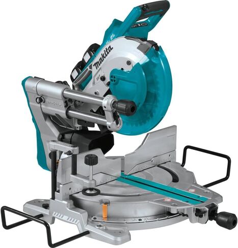 Makita XSL06PT-R 18V X2 (36V) LXT Brushless Lithium-Ion 10 in. Cordless Dual-Bevel Sliding Compound Miter Saw with Laser Kit and 2 Batteries (5 Ah) (Renewed) in Saudi Arabia