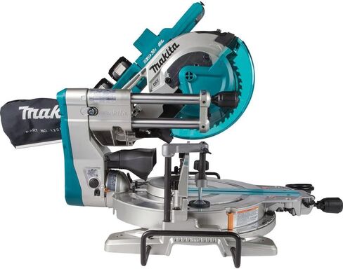 Makita XSL06PT-R 18V X2 (36V) LXT Brushless Lithium-Ion 10 in. Cordless Dual-Bevel Sliding Compound Miter Saw with Laser Kit and 2 Batteries (5 Ah) (Renewed) in Saudi Arabia