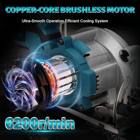 المنشار الدائري من طراز 5.5 بوصة لبطارية Makita 18V ، منشار خشب الطاقة مع محرك بدون فرش ، 5-45 درجة مئوية ، عمق القطع الحد الأقصى 1.9 "(90 درجة) ، 1.57" (45 درجة) ، فكرة للخشب ، البلاستيك ، المعدن الناعم in Kuwait