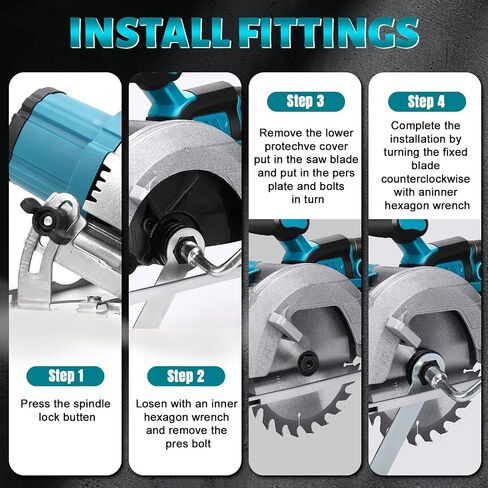 المنشار الدائري من طراز 5.5 بوصة لبطارية Makita 18V ، منشار خشب الطاقة مع محرك بدون فرش ، 5-45 درجة مئوية ، عمق القطع الحد الأقصى 1.9 "(90 درجة) ، 1.57" (45 درجة) ، فكرة للخشب ، البلاستيك ، المعدن الناعم in Kuwait
