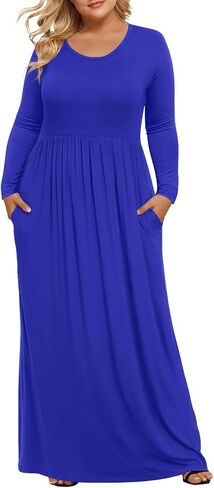 LONGYUAN Women's Plus Size Maxi Dresses for Curvy Women Casual Long Dress XL-6XL in Saudi Arabia
