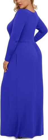 LONGYUAN Women's Plus Size Maxi Dresses for Curvy Women Casual Long Dress XL-6XL in Saudi Arabia