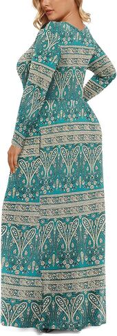 LONGYUAN Women's Plus Size Maxi Dresses for Curvy Women Casual Long Dress XL-6XL in Kuwait