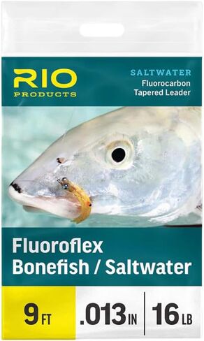 RIO Fly Fishing Saltwater 9' 16Lb Fishing Leaders, Clear in Saudi Arabia