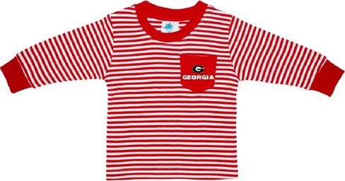 University of Georgia Circle G Baby and Toddler Long Sleeve Pocket Tee in Saudi Arabia