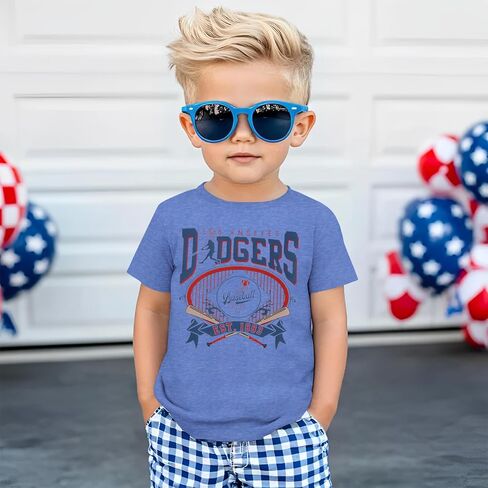 GLIGLITTR Baseball Shirt for Toddler Boy Girl Games Day T-Shirt Kids Athletic Baseball Outfit Funny Summer Graphic Tee Tops in Saudi Arabia