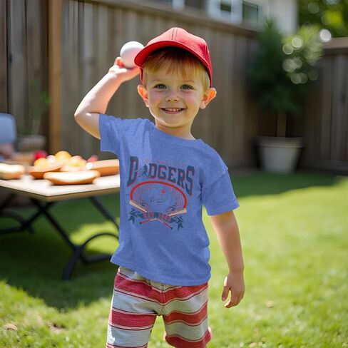 GLIGLITTR Baseball Shirt for Toddler Boy Girl Games Day T-Shirt Kids Athletic Baseball Outfit Funny Summer Graphic Tee Tops in Saudi Arabia