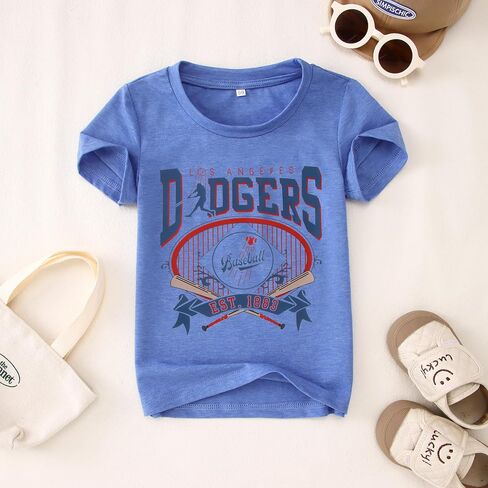 GLIGLITTR Baseball Shirt for Toddler Boy Girl Games Day T-Shirt Kids Athletic Baseball Outfit Funny Summer Graphic Tee Tops in Saudi Arabia