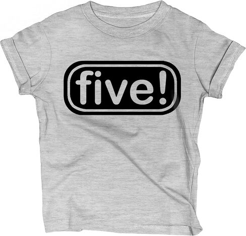 Lalo & Luna Five! 5th Birthday T-Shirt for Toddler - 5 Years Old Boy Party Outfit/Tee Gift in Kuwait