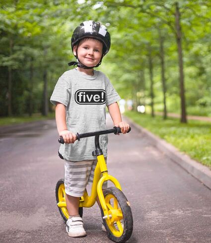 Lalo & Luna Five! 5th Birthday T-Shirt for Toddler - 5 Years Old Boy Party Outfit/Tee Gift in Kuwait