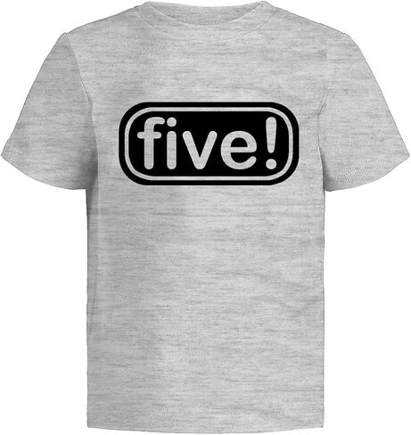 Lalo & Luna Five! 5th Birthday T-Shirt for Toddler - 5 Years Old Boy Party Outfit/Tee Gift in Kuwait