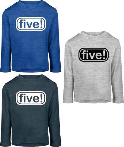 لالو ولونا خمسة! تي شيرت عيد الميلاد الخامس لطفل صغير - 5 سنوات بوي الحفلات/هدية تي شيرت in Kuwait