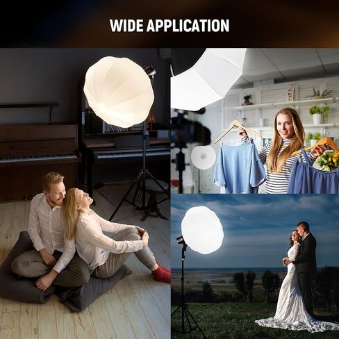 Neewer Basics Lantern Softbox ، 26 "الإصدار السريع 360 ° ناشر بوينز جبل نايلون سبيكة ناع in Saudi Arabia