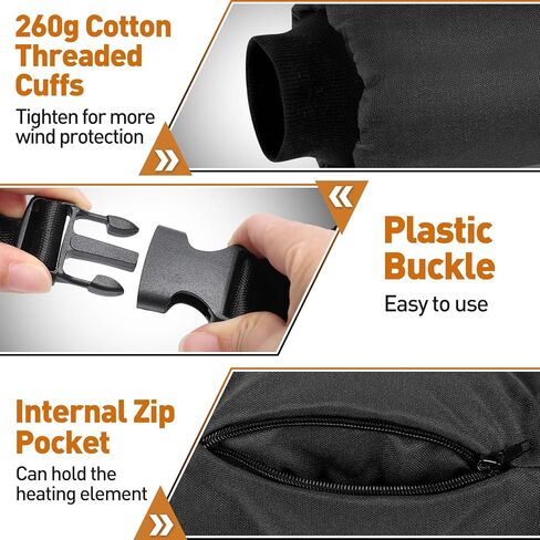 Football Hand Warmer Pouch- Soft & Warm Windproof Sports Hand Warming Pouch with Zipped Pocket Adjustable Strap- Youth Hand Warmer Hand Muff for Football Hiking Camping Cycling Outdoor Recreation in Kuwait