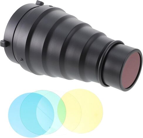 طقم أنبوب مخروطي popetpop 1set مع شبكة قرص العسل ومرشحات الضوء الإكسسوارات الاحترافية للتصوير الفوتوغرافي لمناشر فلاش Speedlight والآثار in Saudi Arabia