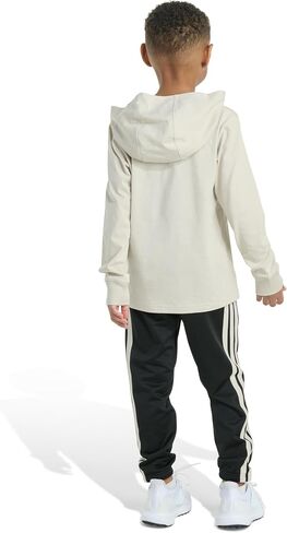 adidas Baby Boys 2-piece Long Sleeve Hooded Graphic Cotton Tee & Jogger Set in Saudi Arabia