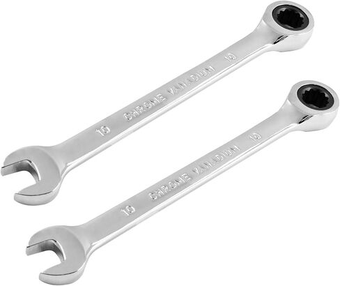 2pcs مفتاح الربط 10 ملم ، و cr-v فولاذين قابل للانعكاس ، و sae و 72 أسنان متري. in Kuwait