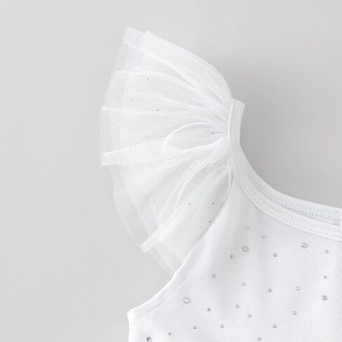 Tutu.kk Toddler Girls Tulle Dress Ruffle Sleeveless Shiny Tiered Fluffy Tutu Dresses Summer Cake Dress for Birthday Party in Saudi Arabia
