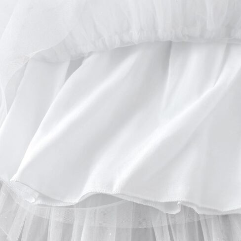 Tutu.kk Toddler Girls Tulle Dress Ruffle Sleeveless Shiny Tiered Fluffy Tutu Dresses Summer Cake Dress for Birthday Party in Saudi Arabia