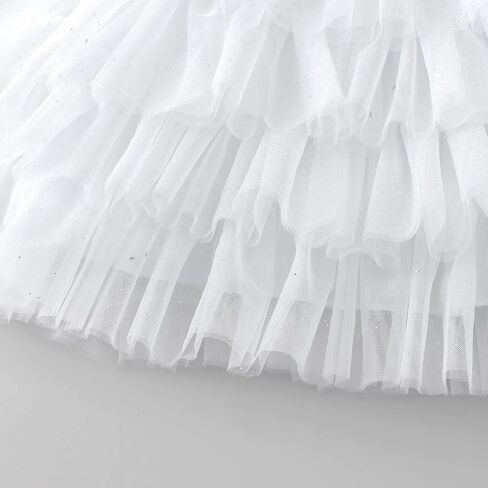 Tutu.kk Toddler Girls Tulle Dress Ruffle Sleeveless Shiny Tiered Fluffy Tutu Dresses Summer Cake Dress for Birthday Party in Saudi Arabia