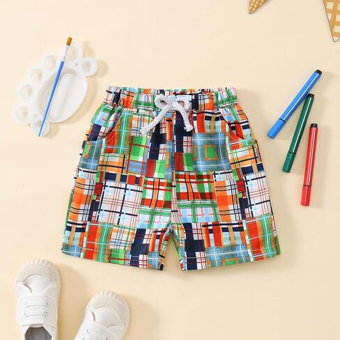 عودة طفل صغير إلى ملابس المدرسة في اليوم الأول من قميص المدرسة+مجموعة سراويل سروال صيفية مخططة in Kuwait