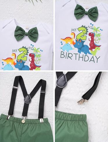 Ibtom Castle First Birthday Outfit Boy Wild 12 Month Romper Bodysuit Shorts Shorts Party Hat Heat Boy Boy Set in Kuwait