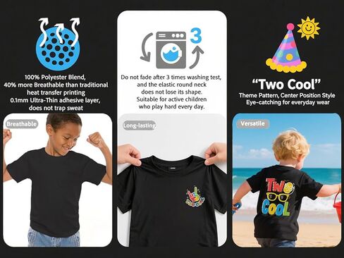 هدية عيد ميلاد بوي البالغة من العمر عامين: تي شيرت رائعان للبنين ، زينة ملابس عيد ميلاد ثاني. in Kuwait