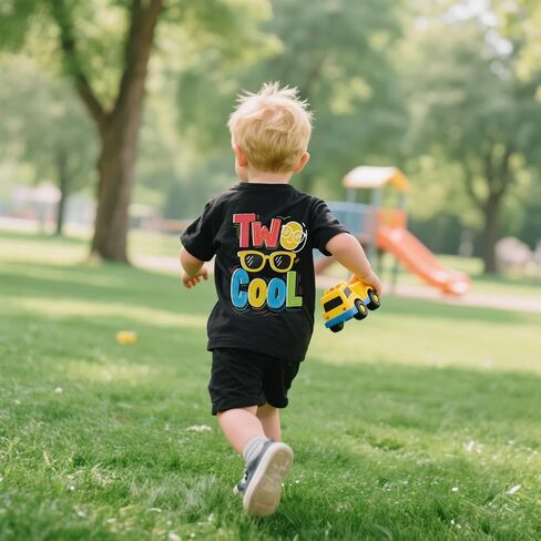 2 Year Old Boy Birthday Gift:Two Cool T-Shirt for Boys,2nd Birthday Outfit Clothes Decorations in Kuwait