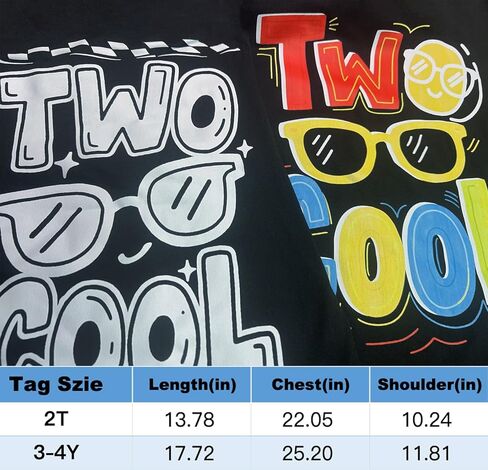 هدية عيد ميلاد بوي البالغة من العمر عامين: تي شيرت رائعان للبنين ، زينة ملابس عيد ميلاد ثاني. in Kuwait