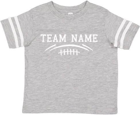 Custom Team Cotton Football Sport Jersey Toddler and Big Kid T-Shirt-Personalized with Name and Number - Front & Back in Kuwait