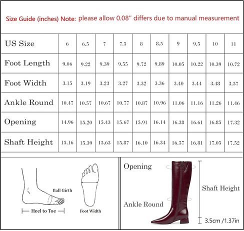 Modatope Knee High Boots Women Square Toe Chunky Low Heel Side Zipper Fall Winter Tall Boots for Women in Saudi Arabia