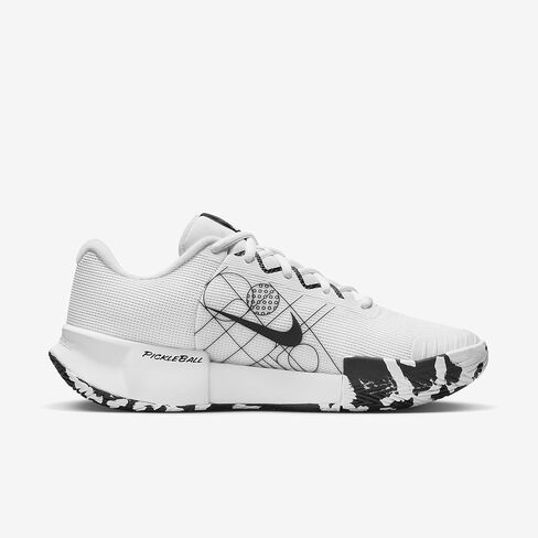 Nike Zoom Challenge Women's Pickleball Shoes (FQ4155-100 ، White/White-Black) Size 9 in Saudi Arabia