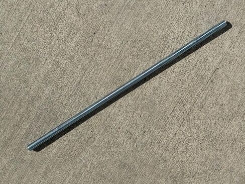 قضيب الرمال 3/8 "المربوطة - المجلفن (مطلي بالزنك) (20 ، الفضة ، 3/8 بوصة × 2 قدم) in Saudi Arabia