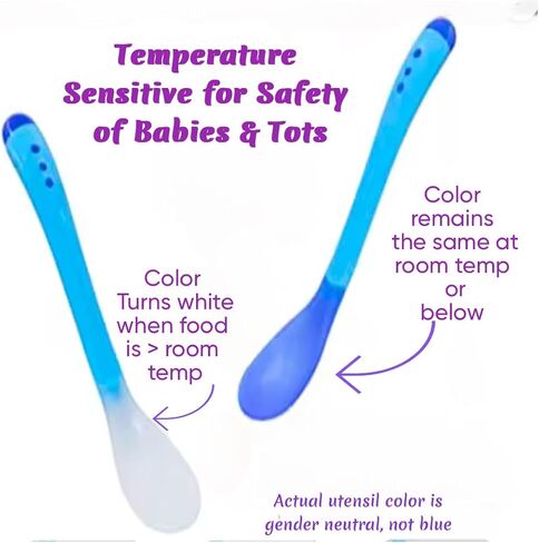 Baby & Toddler Essentials: 3 Gender Neutral Bibs with Temperature Sensitive Spoon and Fork - Washable, Removable/Detachable Food & Drool Catcher, Adjustable Snaps - Cartoon & Animal Graphics. in Kuwait