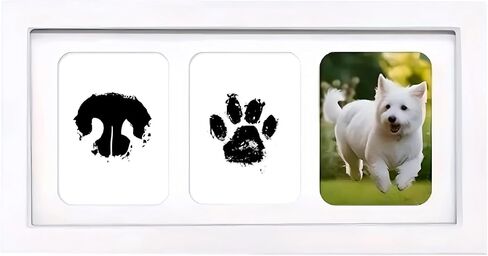 Inkless Baby Hand and Footprint Kit – Clean Touch Paw Print Keepsake Frame with 3 Ink Pads – Newborn Nursery Decor, Toddler Children Registry Gift, Pet Dog Cat Memorial, No Mess Baby Handprint Kit in Saudi Arabia