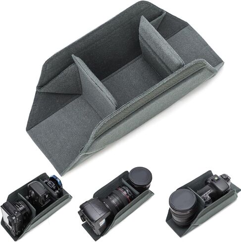 Shockproof Camera Storage Bag Removable Padded Insert Flexible Compartments Foldable Design Equipment Protecting in Saudi Arabia