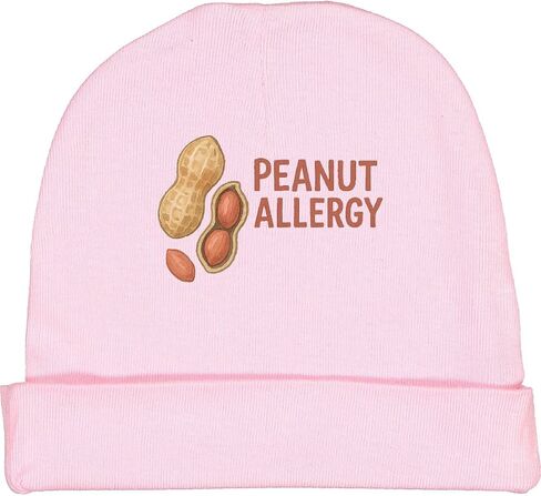inktastic Peanut Allergy Alert Graphic Baby Beanie Hat in Saudi Arabia