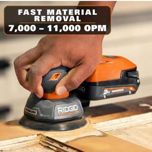Ridgid 18V Subcompact Random Sander (أداة فقط) (متجددة) in Saudi Arabia