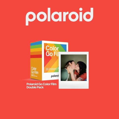 Polaroid Go Color Film (2 pack) bundle مع مجموعة أفلام Focus Camera Instax لـ Fujifilm mini مع 3 إطارات مغناطيسية و 10 إطارات معلقة وصندوق تخزين (3 عناصر) in Saudi Arabia