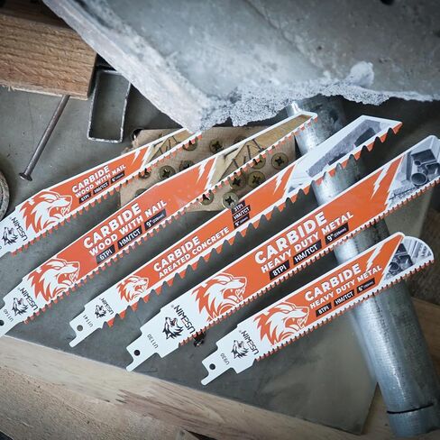 Expert Carbide Reciprocating Saw Blade, 9 Inch 6-9TPI Saw Blades for Metal, Steel, Copper, Aluminium, Wood with Nails, 3 Pack in Saudi Arabia