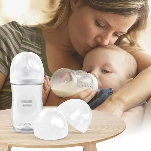 أغطية زجاجة الطفل متوافقة مع زجاجات الأطفال في Philips ، وأغطية زجاجة ناعمة وآمنة للزجاج والزجاجات الطبيعية ، 6 عدد in Kuwait