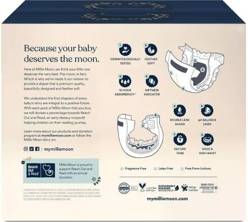 حفاضات ميلي مون الفاخرة (حجم 6-54CT) in Kuwait