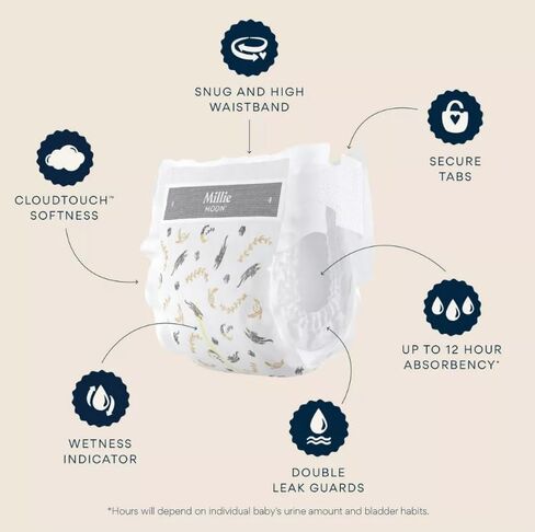 حفاضات ميلي مون الفاخرة (حجم 6-54CT) in Kuwait